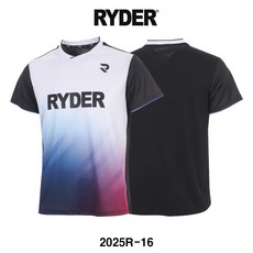 라이더 티셔츠 배드민턴 반팔 상의 남성 여성 게임웨어 화이트 블랙 블루 2025R-16