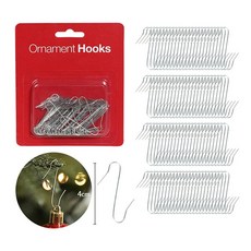 100Pcs 크리스마스 장식 금속 S 자형 후크 홀더 크리스마스 트리 공 펜던트 장식 메리 크리스마스 내 친구, 03 Silver - 100Pcs