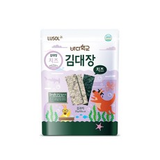 韓國 LUSOL 幼兒烘烤海苔 10包入 無鹽無調味 夾心烘烤海苔 兒童海苔 副食品 拌飯料, 1個, 起司口味-夾心海苔 / 2434