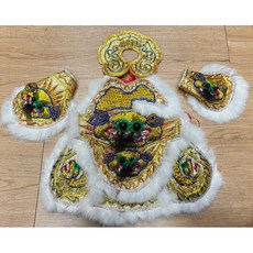 華誠 全手工 金蔥布底 戰甲 1尺3 金身穿 中壇元帥 三太子 太子 神衣, 1個