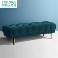 벨벳 등받이없는쇼파 긴의자 벤치소파 벤치형쇼파 벤치, F. 60x40x40 피콕 블루