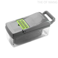 THE OF WANG 다기능 야채 절단기 분쇄기 세트 주방 용품, 슈트 1, 1개