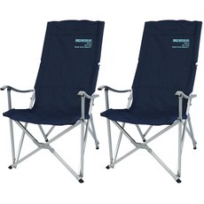 원스위크라이프 롱 릴렉스 캠핑의자 특대, 네이비, 2개