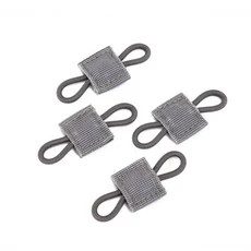 4pcs PPT 안테나 바인딩 버클 야외 전술 Molle 시스템 배낭 조끼 액세서리 고정, 02 Grey