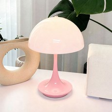 뷔이위이 무드등 무선 수면등 색상 스탠드조명, 핑크