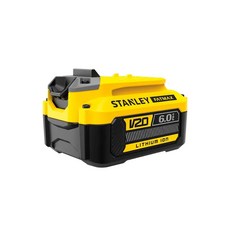美國 史丹利 STANLEY 20V 滑軌式鋰電池 6.0Ah, 1個