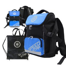 스피드스타 프로 아동용 인라인가방 + 보조가방, 1개, 블랙블루
