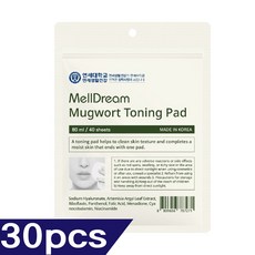 멜드림 연세 순삭 어성초 편백 시카 토닝 패드, 1개, 30매입
