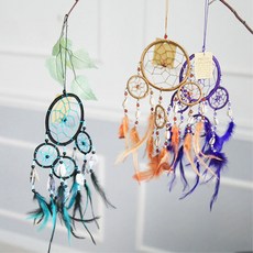 아이방 차박 캠핑용 소품 부적의미 드림캐쳐 M 벽소품