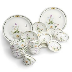 Royal Essex 木蘭骨瓷5人份圓形家用餐具22件組, 混色, 餐具 22件, 1套