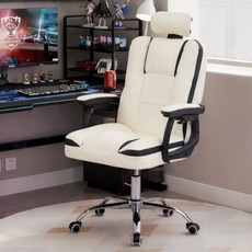 위즈룸 게이밍 PC방 컴퓨터 의자, 아이보리