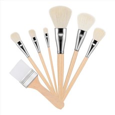 아크릴 페인팅 용 7 PCS 걸레 브러시 기화 브러시 다목적 걸레 브러시 다양한 크기 페인트 브러시 세트 페인트 브러시