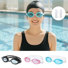 입문용 노미러 안티포그 수경 물안경, 1개, 스카이