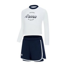 [브랜드정품]아레나 여아동 비치 유스풀 래쉬가드 세트 수영복(A5BG1GS81)DNV 강습수영복 휴가수영복