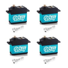 DSpower-방수 20KG 디지털 서보 도 메탈 기어 1/8 RC 자동차용 TRX4 Scx10 Arrma 104001 슬래시 Maxx, 11 4x20KG 300 Degree BL, 1개