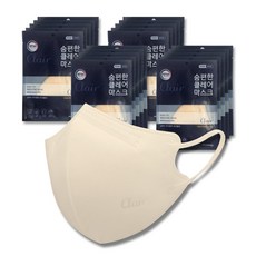 (S size) KF94 숨편한 클레어마스크 어드벤처핏 아동용 10매, 1개입, 베이지