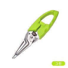 둥근 스테인레스 스틸 420 주방 식사 가위 실용적, 1개, 그린