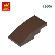 슬로프 곡선 블록 컬러 벽돌과 조립 부품, 25. 8.Dark Brown, 1개