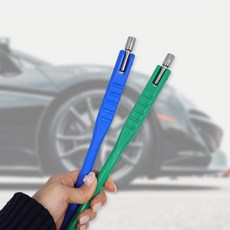 차량 타이어 공기압 밸브 조절기 에어 주입 게이지 자동차 바람, 블루