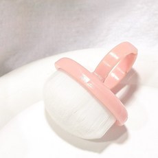 일호장신구 쁘띠 파우더 반지 붓 브러쉬 네일 먼지 가루 부드러운 자극없는 도구 네일샵, 1개, 핑크