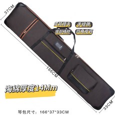老羊樂器店 加厚古箏袋 163cm 牛津布 防水防塵 棕色雙層古箏包, 1個