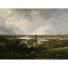 London from Greenwich Park exhibited 편집아트포스터 감성선물 터너, 그림만(매트지), A6