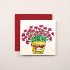 캘리엠 캘리그라피카드 미니카드 MCG2404- CARNATION_LOVE 캐릭터카드