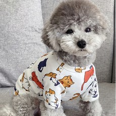 코코스튜디오 코코 호냥이 티셔츠, 화이트, 1개