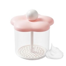 Pubcontti 페이스 워시용 폼 휩 메이커 구름 모양 뚜껑이 있는 페이셜 클렌저 포밍 도구 스킨 케어 뷰티 233766, 핑크