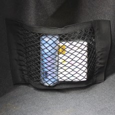 汽車魔術收納網 魔鬼沾固定網 車用置物網 汽車用品 車內收納 彈性網面, 1個