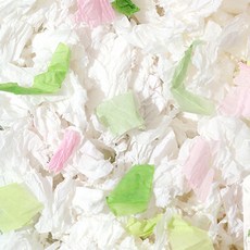 它適 純紙紙棉 倉鼠墊料 無塵保暖 寵物紙棉 倉鼠/兔子/天竺鼠適用, 1個, 它適-小青荷, 400g