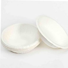 종이접시 분식용기 종이밥그릇 일회용접시 일회용그릇luv, 1개