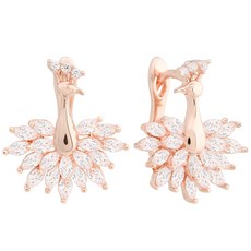 Lawool stone 女款14K日常簡約水晶耳環 JK371+飾品盒