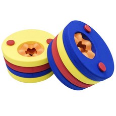 兒童遊泳手臂圈 嬰幼兒泡沫手臂環 小學生寶寶免充氣漂浮袖 1 精品, 一代4片+小號背漂, 1個