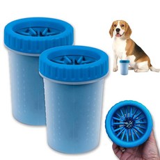 케어퍼니 2팩 반려견 클리너 휴대용 머디 중형견 파란색 버디 고양이용 세탁기, 2 Pack Blue