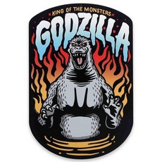 Godzilla 몬스터 메탈 벽 장식 - 침실 또는 영화 방을 위한 빈티지 고질라 아트 196996, 회색