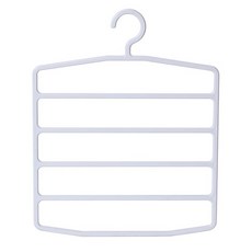多功能衣櫃掛褲子衣架 懸掛式多層褲架, 白色, 1個