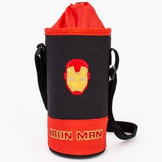 물통주머니 아이언맨 아머드 물병파우치, 블랙, 1개