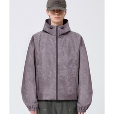 브랜드정품 트릴리온 TRILLION 피그먼트 다잉 후드 집업 윈드브레이커_퍼플 131769