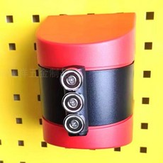 자석 바리게이트 차단 주차 벨트 벽걸이 가이드라인 벽 부착 베이지-검정-빨강, 02. 빨강-검정 빨강벨트