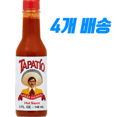 타파티오 핫소스 Tapatio Salsa Picante hot Sauce, 4개, 148ml
