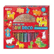 AMOS 十二生肖主題玻璃彩繪膠組, 1個
