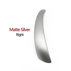 자동차 왼쪽 오른쪽 인테리어 도어 풀 핸들 커버 트림 BMW 1 시리즈 E81 E82 E87 E88 120i 2006-2012, 09 Matte Silver R