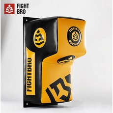 FIGHT BRO專業拳擊牆靶 固定式打擊靶 拳擊訓練/格鬥/健身房/泰拳/MMA必備, 黃色, 1個