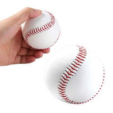 WIDE VIEW 9吋訓練用PU棒球2入組(學生棒球 標準棒球 野球 練習用棒球 9號棒球/BASEB01), 1個, 硬式x2