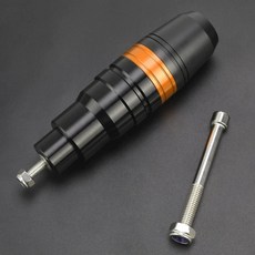 오토바이 낙하 보호 배기 슬라이더 크래시 패드, 1개, 10. B-Orange