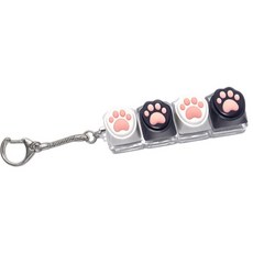 릴리브리즈 LED 딸깍이 키보드 피젯토이, 고양이(4*1,LED탑재), 1개