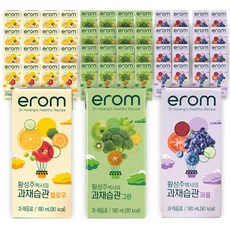 이롬 과채습관 3가지맛 옐로우 퍼플 그린 16팩x3박스, 190ml