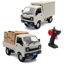 미니드리프트rc카 트럭 RC 타입 4WD 자동차 장난감 오프로드 D12 리모컨, 고급형 (90분 사용), 1. 실버 RC 트럭 (라이트)