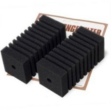 UP 브릴란트 스펀지 리필 [사각] 2개입 / 수족관 어항 수조 용품 테트라 여과기 스폰지 쌍기 필터 구피, 2개